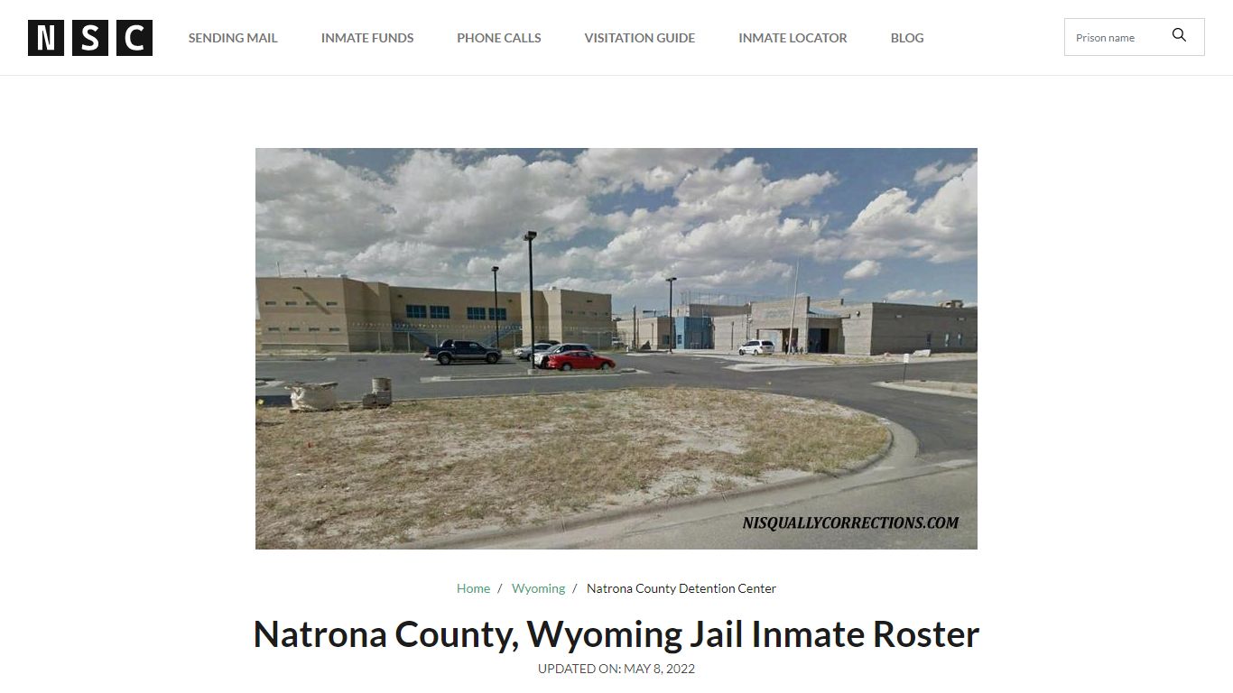 Natrona County, Wyoming Jail Inmate Roster